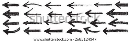Diversity crayon arrow element design