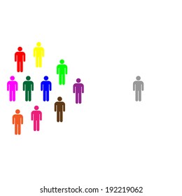 diversity and difference vector illustration