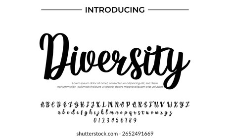 Diversity - Elegant Script Font for Smooth Handwritten Design and Creative Typography