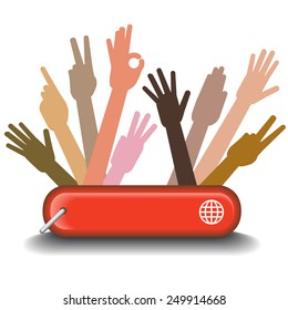 A Diversity Graphic Showing Working Together