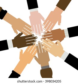 diversity hands together 