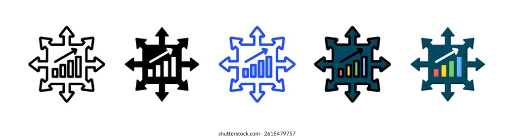 Diversity Icon Collection With Multiple Styles