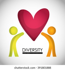 Diversity icon design