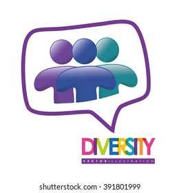 Diversity icon design