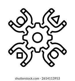 Diversity Icon Element for Design