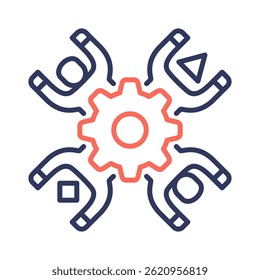 Diversity Icon Element for Design