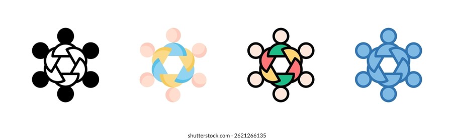 Diversity Icon Element For Design