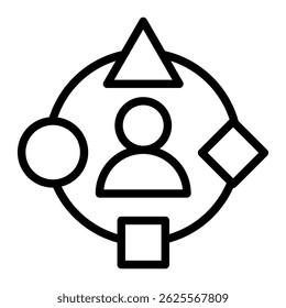 Diversity Icon Element For Design