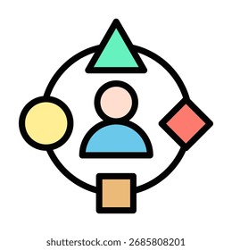 Elemento de icono de diversidad para el diseño