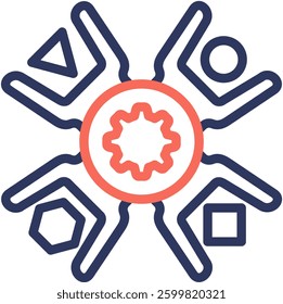 Diversity Icon Element For Design And Vector