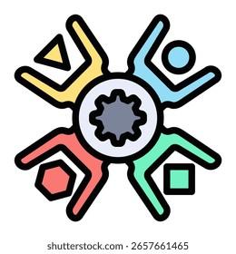 Elemento De Ícone De Diversidade Para Design E Vetor