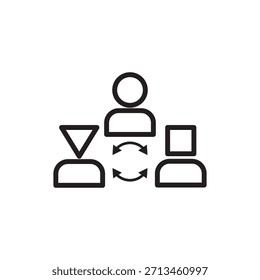 Diversity icon symbolizing workplace inclusion, equity, and varied backgrounds, representing HR policy, organizational culture, equal opportunity, and anti-discrimination strategy.