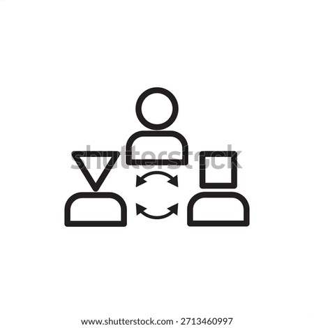 Diversity icon symbolizing workplace inclusion, equity, and varied backgrounds, representing HR policy, organizational culture, equal opportunity, and anti-discrimination strategy.