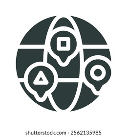 Diversity icon vector illustration. Simple fill style	