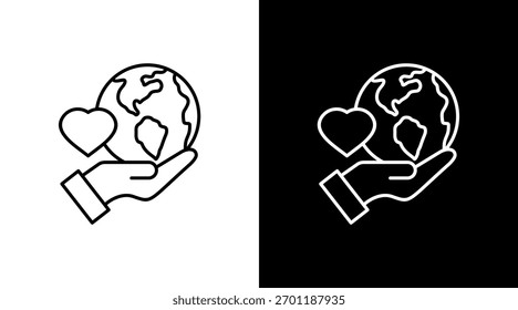 Diversity Inclusion White Icon Set Design