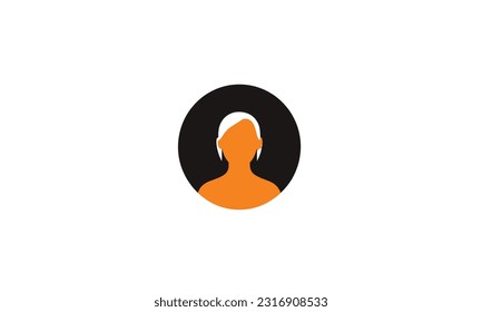 Diversity logo design black simple flat icon on white background