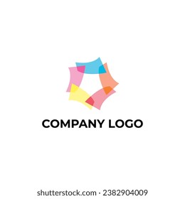 The diversity logo represents and has the meaning of togetherness, peace, independence, cooperation, brotherhood, suitable for describing a community, communication, network, positive circle