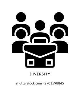 Diversity Mini Illustration Icon. Use For Modern Concept, Print, Ui, Ux Kit, Web And App Development. Vector Related To Business Finance, Management And More