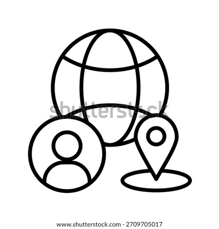 Diversity Outline Icon Vector Illustration