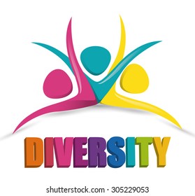 Diversity people design, vector illustration eps 10.