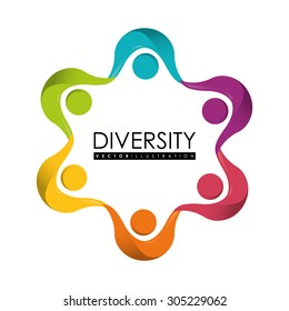 Diversity people design, vector illustration eps 10.