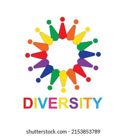 Diversity People Family Team Work Logo Vector Icon Illustration Multiculturalism Cultural Diversity Culture Logo Intercultural Competence, Campus Culture Diversity And Inclusion Design Illustration 