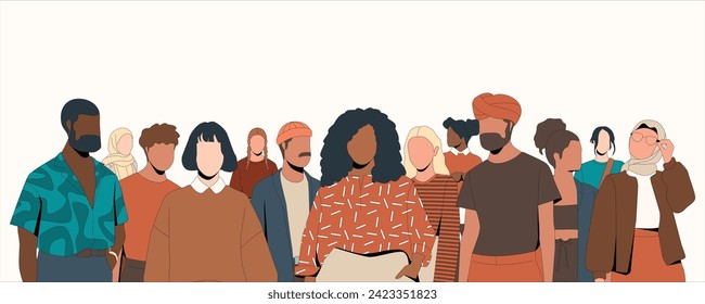 diversity people group vector illustration