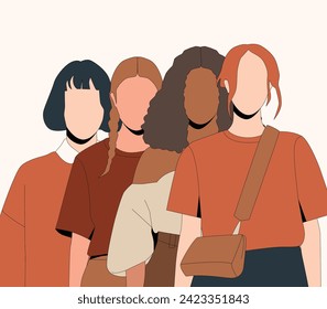 Diversity People-Gruppe Vektorgrafik