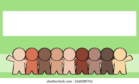 diversity pictograms multicultural background illustration in vector format