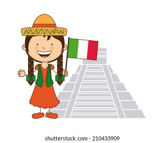 diversity of races over white  background vector illustration