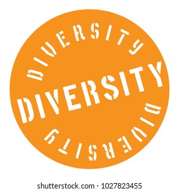 Diversity Stamp Typographic Label Stamp Logo Stock Vector (Royalty Free ...