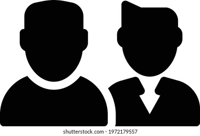 diversity vector glyph flat icon