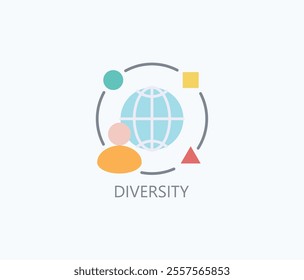 Diversity Vector, Icon Or Logo Sign Symbol Illustration