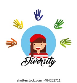 diversity of world cultures vector illustration design