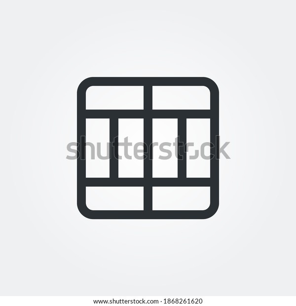 divide cell icon vector isolated with line style\
and black color