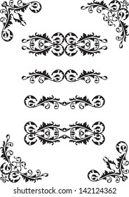 Divide classic set is isolated on white