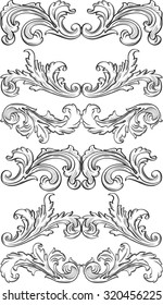 The divide good elements set on white