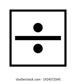 divide icon with flat design, on white background