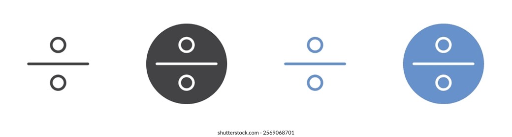 Divide icon vector symbol outline sign
