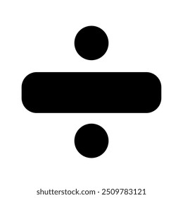 Divide math icon vector image
