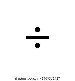 divide math symbols icon vector illustration eps