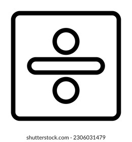 divide sign icon, divide vector, sign illustration