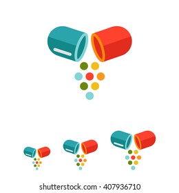 Divided capsule