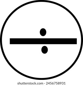 divided sign design icon eps