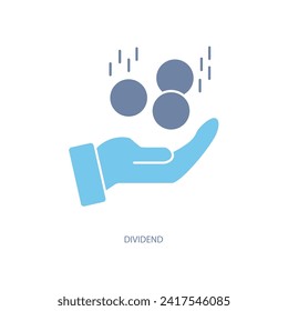 dividend concept line icon. Simple element illustration. dividend concept outline symbol design.