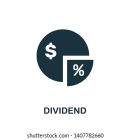 Dividend icon. Creative element design from stock market icons collection. Pixel perfect Dividend icon for web design, apps, software, print usage