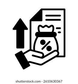 Dividend Icon Element for Design