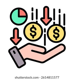 Dividend Icon Element For Design