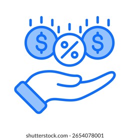 Dividend Icon Element For Design