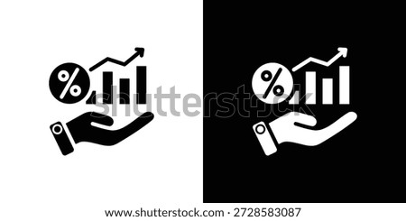 Dividend Icon Sheet Black And White